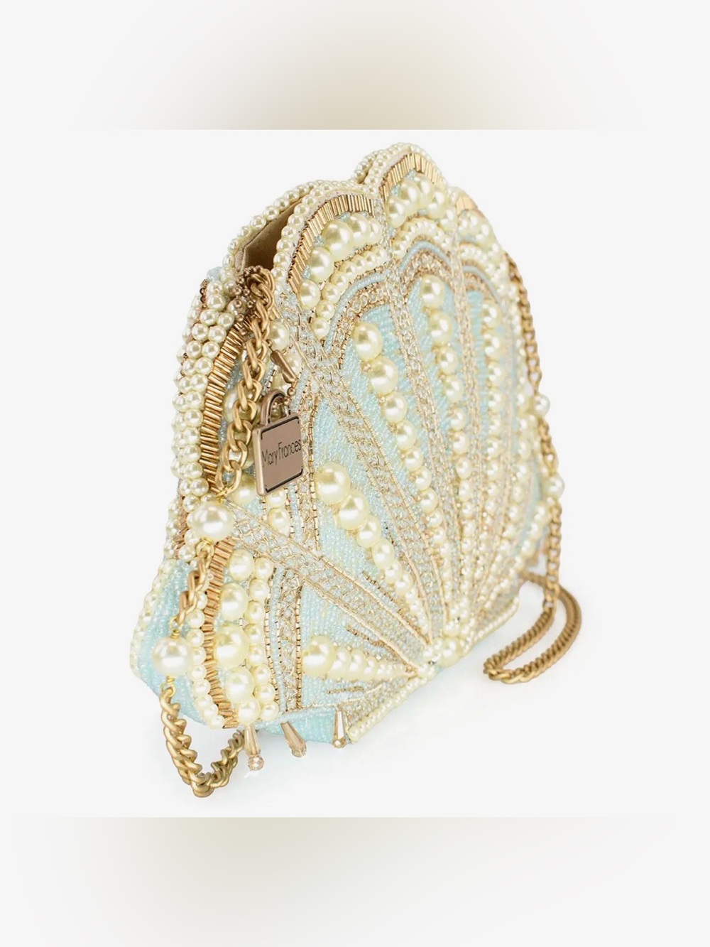 Seaside Luxury Pearl and Beaded Shell Crossbody
Handbag - Picture 2 of 9